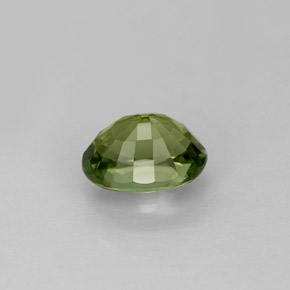 Turmalina verde natural de 1,03 ct, corte óvalo, VVS