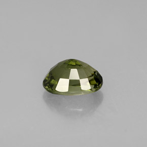 Turmalina verde natural de 1,04 ct, corte óvalo, VS
