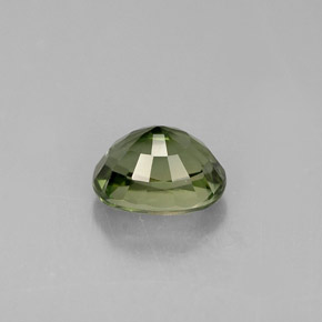 Turmalina verde natural de 1,13 ct, corte óvalo, VVS