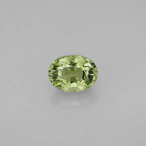 Turmalina verde natural de 1,03 ct, corte óvalo, VVS