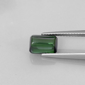Turmalina verde natural de 1,90 ct, transparente, transparente / translúcido