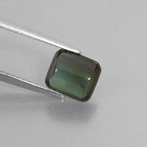 Turmalina verde natural de 1,66 ct, transparente, transparente / translúcido