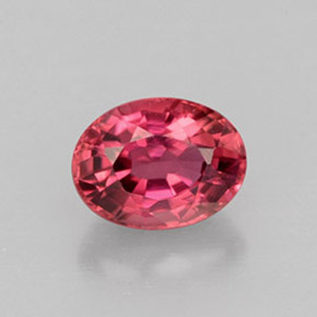 Turmalina rosa natural de 1,33 ct, corte óvalo, VVS-VS