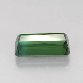 Turmalina verde natural de 2,82 ct, corte esmeralda, VVS