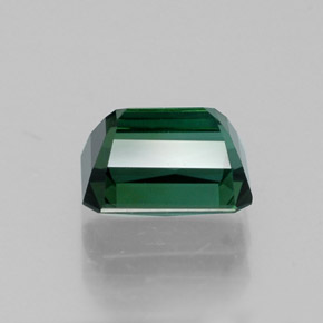Turmalina verde natural de 1,14 ct, corte esmeralda, VVS