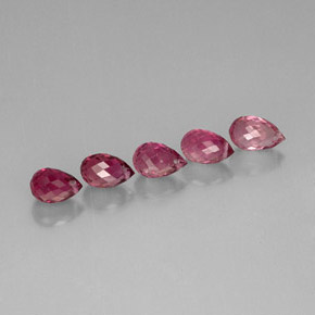 Gemas de turmalina rosa natural de  ct, briolette, VS