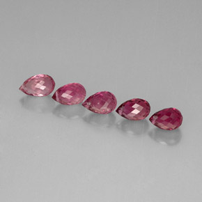 Gemas de turmalina rosa natural de  ct, briolette, VS
