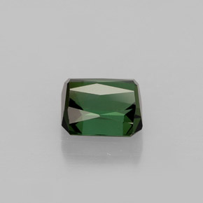 Turmalina verde natural de 1,47 ct, corte esmeralda, VVS