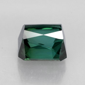 Turmalina verde natural de 1,98 ct, corte esmeralda, VVS