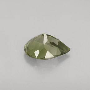Turmalina verde natural de 1,00 ct, en forma de pera, VVS