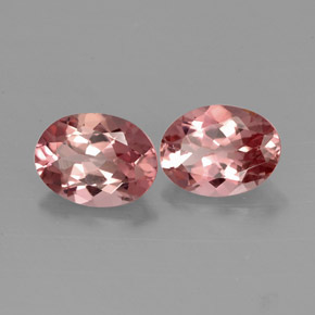 Gemas de turmalina rosa natural de  ct, corte óvalo, VVS
