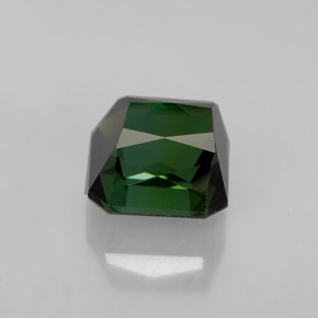 Turmalina verde natural de 2,14 ct, corte esmeralda, VVS