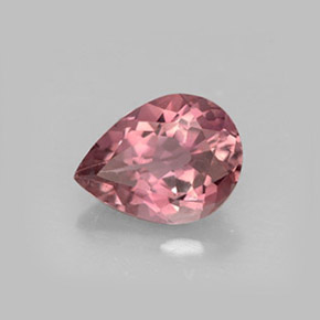 Turmalina rosa natural de 1,03 ct, en forma de pera, VVS-VS