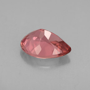 Turmalina rosa natural de 1,03 ct, en forma de pera, VVS-VS