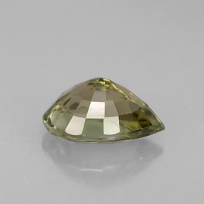 Turmalina verde natural de 1,18 ct, en forma de pera, VVS
