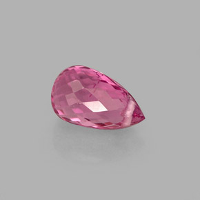 Turmalina rosa natural de 0,95 ct, briolette, VVS-VS