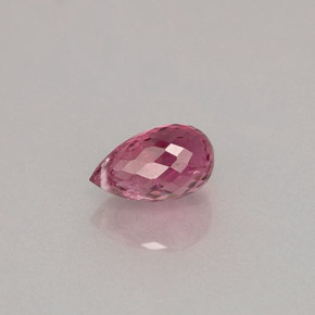 Turmalina rosa natural de 1,22 ct, briolette, VS