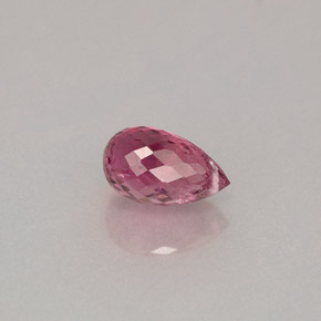 Turmalina rosa natural de 1,22 ct, briolette, VS