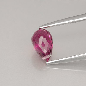 Turmalina violeta natural de 1,18 ct, briolette, VS