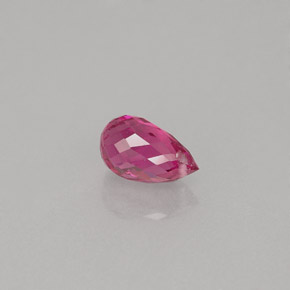 Turmalina rosa natural de 0,84 ct, briolette, VVS-VS