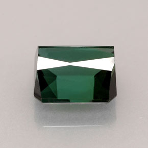 Turmalina verde natural de 2,33 ct, corte esmeralda, VVS