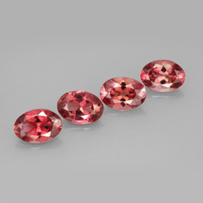 Gemas de turmalina multicolor natural de  ct, corte óvalo, VVS-VS