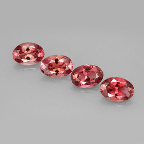 Gemas de turmalina multicolor natural de  ct, corte óvalo, VVS-VS