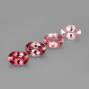 Gemas de turmalina multicolor natural de  ct, corte óvalo, VVS-VS