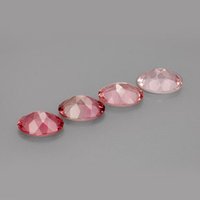 Gemas de turmalina multicolor natural de  ct, corte óvalo, VVS-VS