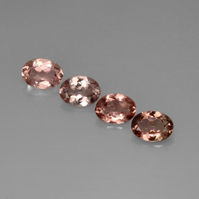 Gemas de turmalina multicolor natural de  ct, corte óvalo, VVS-VS