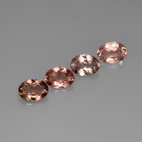 Gemas de turmalina multicolor natural de  ct, corte óvalo, VVS-VS