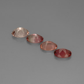 Gemas de turmalina multicolor natural de  ct, corte óvalo, VVS-VS