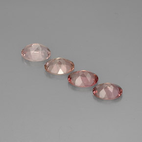 Gemas de turmalina multicolor natural de  ct, corte óvalo, VVS-VS