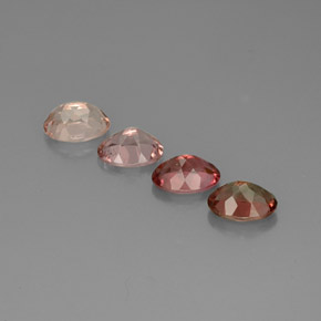 Gemas de turmalina multicolor natural de  ct, corte óvalo, VVS-VS
