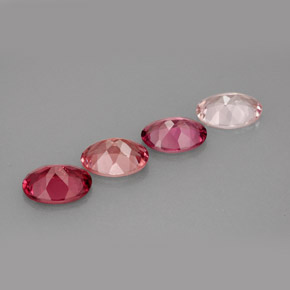 Gemas de turmalina multicolor natural de  ct, corte óvalo, VVS-VS
