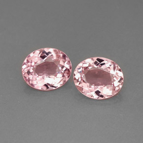 Gemas de turmalina rosa natural de  ct, corte óvalo, VVS