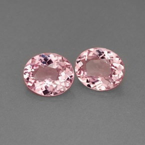 Gemas de turmalina rosa natural de  ct, corte óvalo, VVS