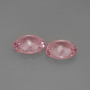 Gemas de turmalina rosa natural de  ct, corte óvalo, VVS