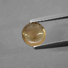 Turmalina amarillo natural de 0,74 ct, transparente, transparente / translúcido
