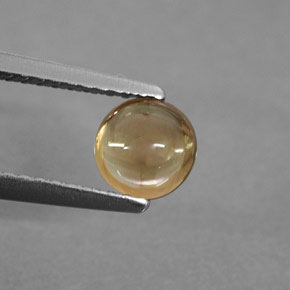 Turmalina amarillo natural de 0,74 ct, transparente, transparente / translúcido