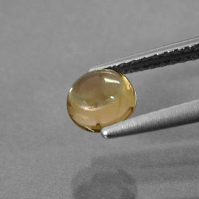 Turmalina amarillo natural de 0,74 ct, transparente, transparente / translúcido