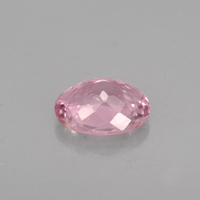 Turmalina rosa natural de 0,69 ct, corte óvalo, VVS