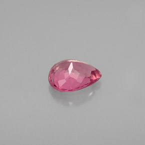 Turmalina rosa natural de 0,66 ct, en forma de pera, VS