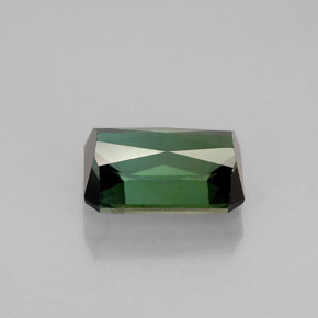 Turmalina verde natural de 1,74 ct, corte esmeralda, VVS-VS
