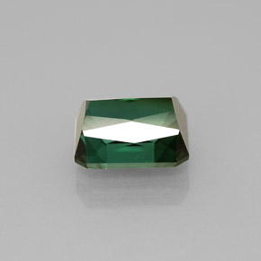 Turmalina verde natural de 2,04 ct, corte esmeralda, VS