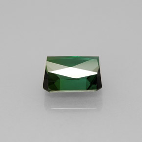 Turmalina verde natural de 1,83 ct, corte esmeralda, VVS-VS