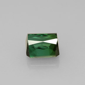 Turmalina verde natural de 1,98 ct, corte esmeralda, VVS-VS