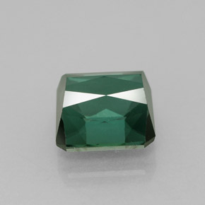 Turmalina verde natural de 1,81 ct, corte esmeralda, VVS-VS