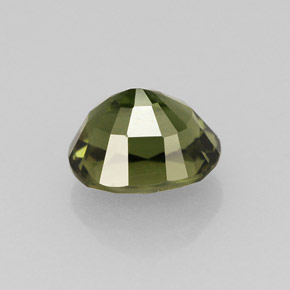 Turmalina verde natural de 1,37 ct, corte óvalo, VVS-VS
