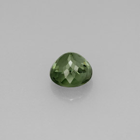 Turmalina verde natural de 0,93 ct, corte redondo, VVS